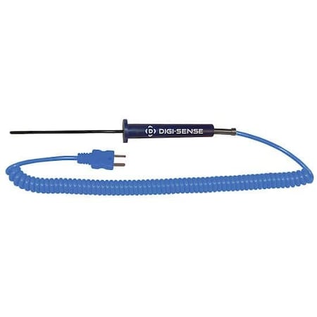 Digi-Sense Compact PFA-Coated Thermocouple Probe, 4 08441-14